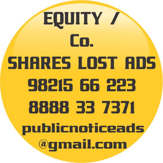 Equity Shares lost / Company shares lost