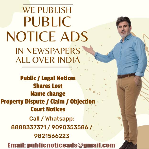 public notice ads India